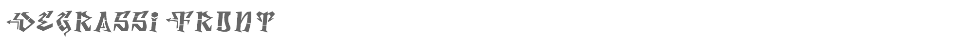 Degrassi degrassi front.ttf font preview